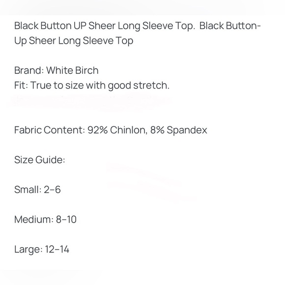 Sheer Buttoned Top - Picture 8 of 8